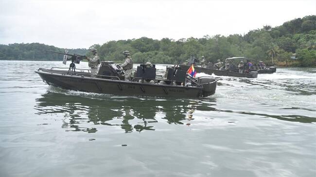 Las autoridades iniciaron operaciones en la zona para ubicar a los responsables . Foto: Archivo Armada Nacional