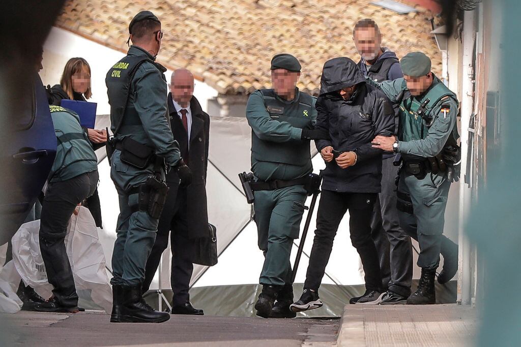 Agentes de la Guardia Civil detienen a Jorge Palma, acusado del asesinato de Marta Calvo (Photo by Rober Solsona/ Europa Press via Getty Images)