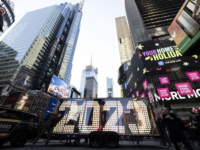 Empieza la cuenta regresiva para la celebración de año nuevo en Times Square