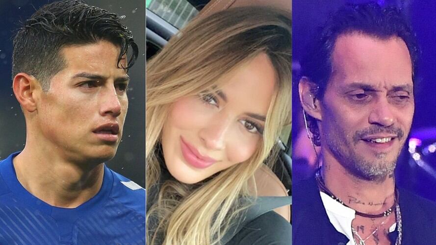 ¿Y James? Fotos de Shannon De Lima junto a Marc Anthony levantaron polémica . Foto: Getty Images e Instagram @shadelima