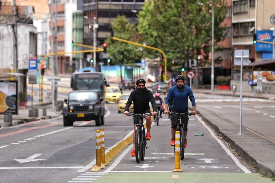 Imagen de referencia de bicicletas en Bogotá. Foto: Colprensa.