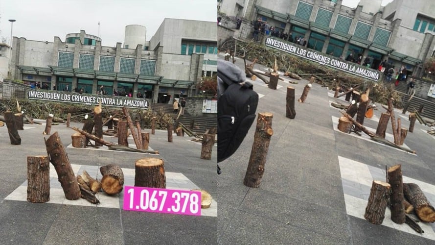 Se presentó una denuncia penal por los crímenes contra la Amazonía. Foto: Laura Palomino (W Radio)