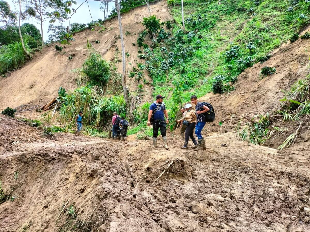 Alrededor de 6000 mil campesinos en Palmor incomunicados por mal estado de la vía