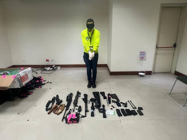 Material incautado en el aeropuerto Cortissoz. Foto: Policía Metropolitana de Barranquilla.