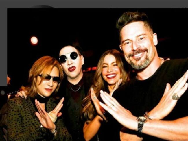 oshiki, Marilyn Manson, Sofía Vergara y Joe Manganiello (c) Instagram. Foto: Bang Media