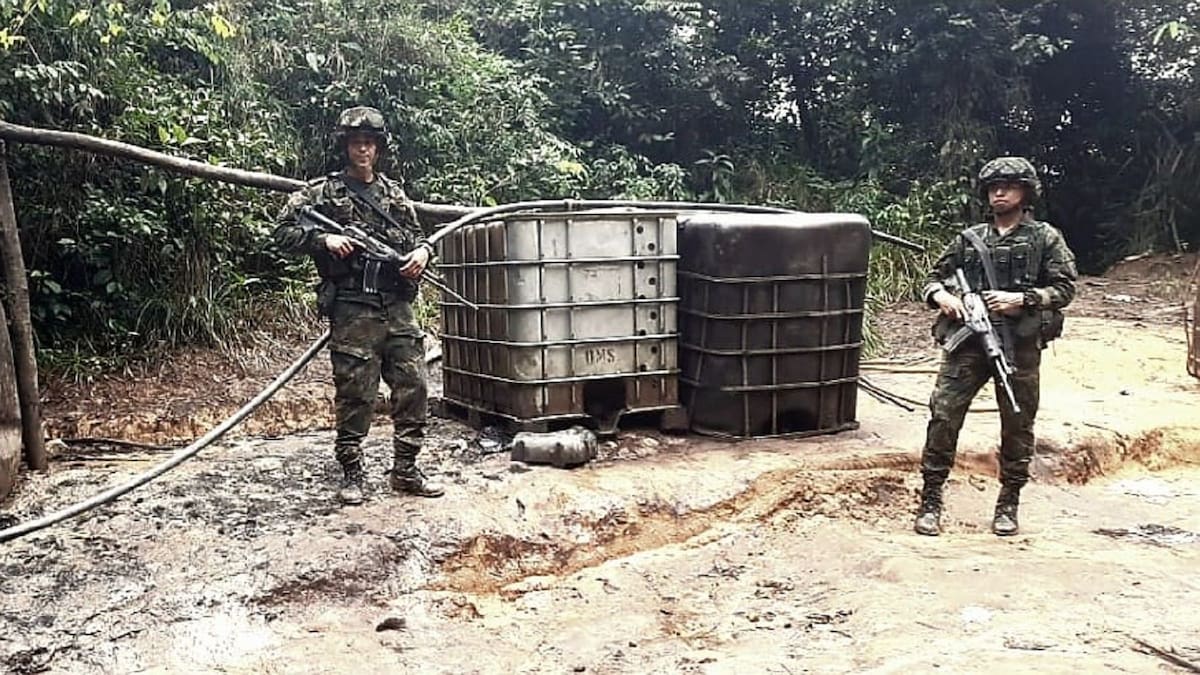 Neutralizada refinería ilegal del ELN en el Catatumbo