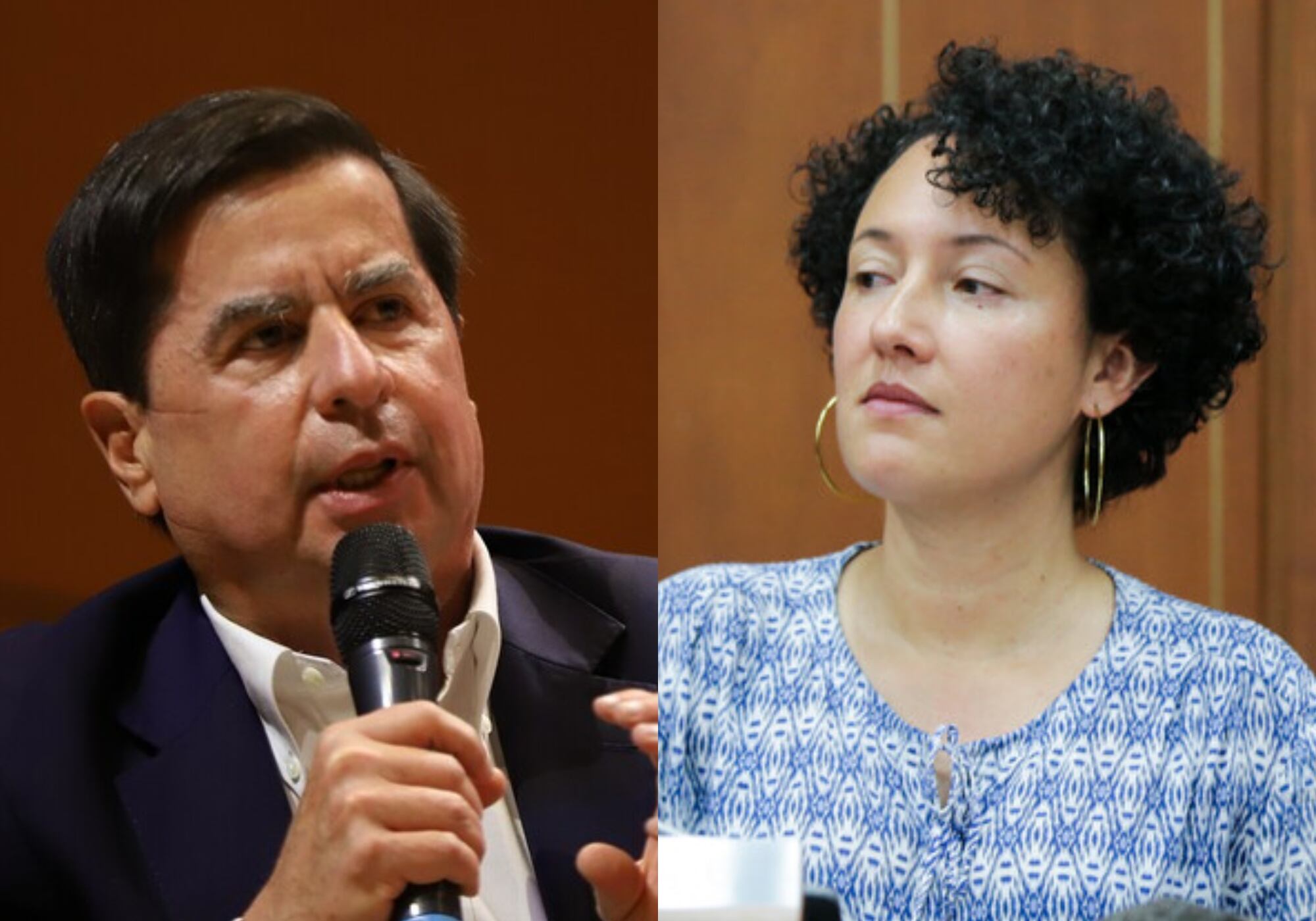 Juan Fernando Cristo e Isabel Zuleta. Foto: Colprensa.