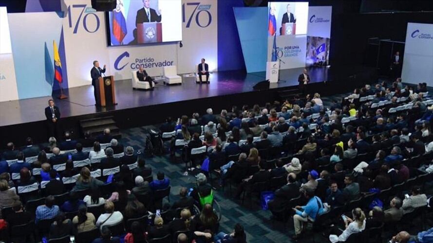 Duque le pidió al Partido Conservador rechazar actos de Aída Merlano. Foto: Presidencia