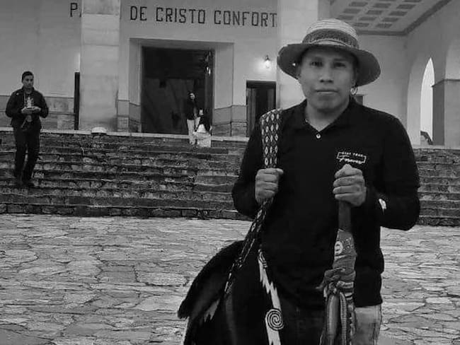 José Arley Cruz Chocué, líder indígena asesinado en Miranda, Cauca. Crédito: Pueblo Nasa del Valle del Cauca.