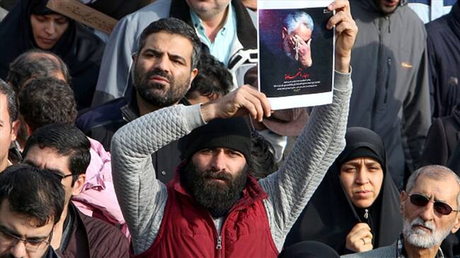 Principales reacciones en Irán tras la muerte de Soleimani. Foto: Getty Images