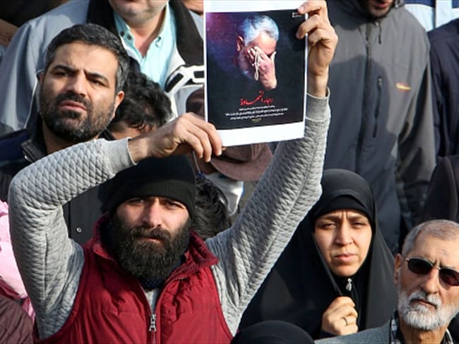 Principales reacciones en Irán tras la muerte de Soleimani. Foto: Getty Images