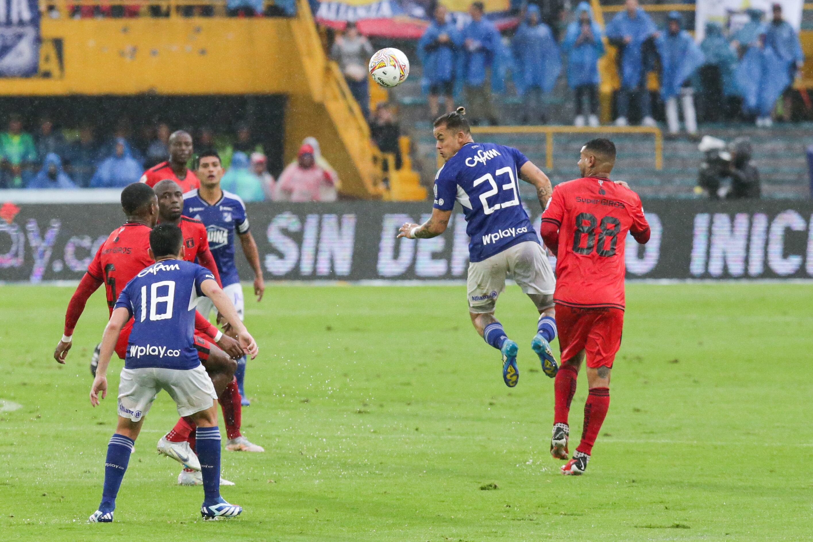 Millonarios vs. América cuadrangular final 2023-2. Foto: Colprensa/Mariano Vimos
