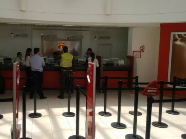 Imagen de referencia banco en Colombia. Foto; Policía Nacional