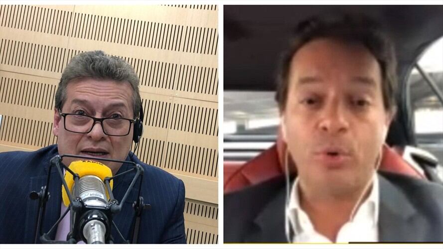 Alirio Uribe y Alberto Bernal , hablaron en La W sobre la situación del exministro de Agricultura.. Foto: W Radio