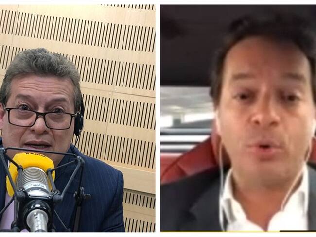 Alirio Uribe y Alberto Bernal , hablaron en La W sobre la situación del exministro de Agricultura.. Foto: W Radio