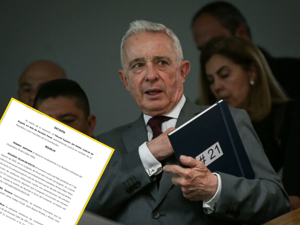 Tribunal ordena libertad inmediata del expresidente Álvaro Uribe Vélez