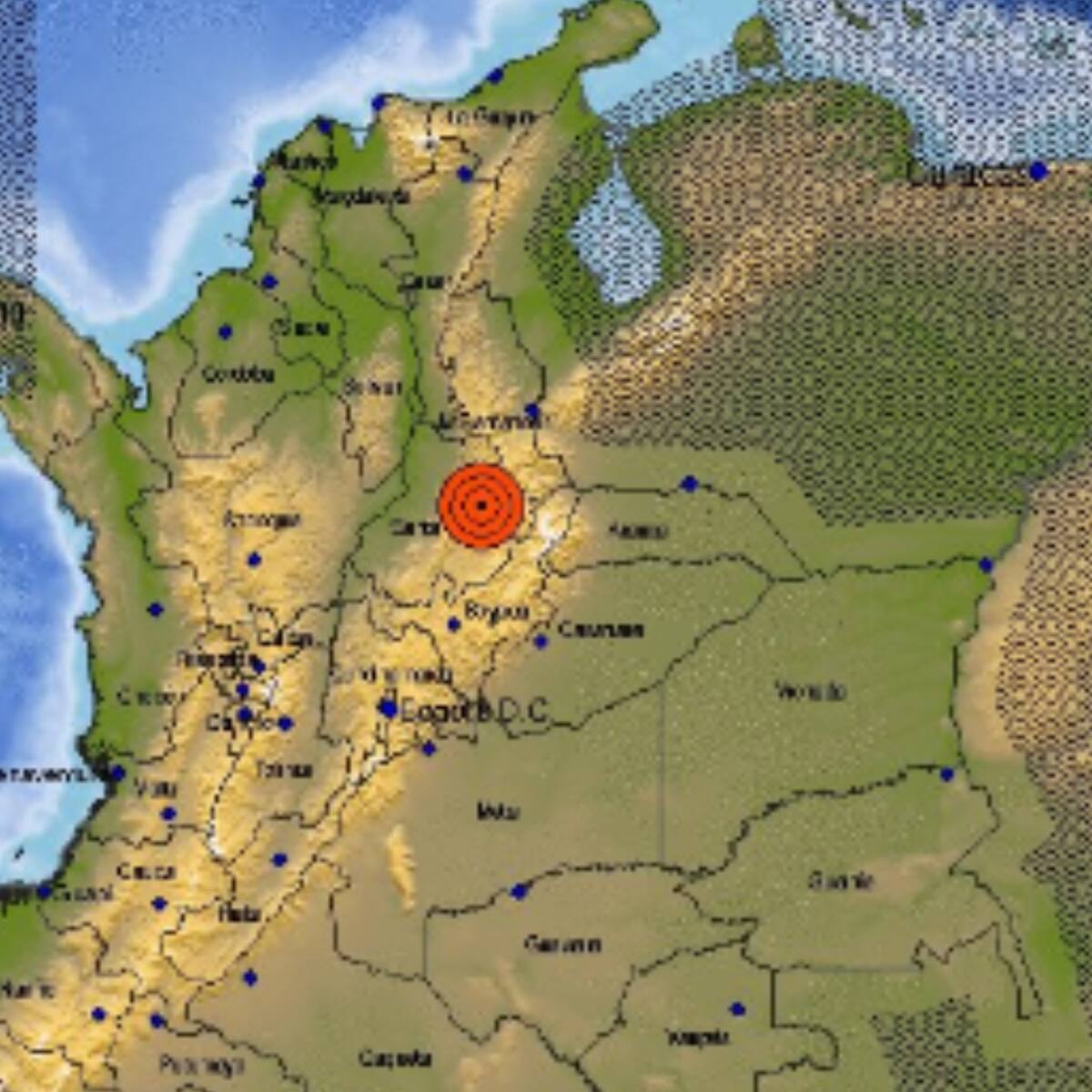 Fuerte temblor de magnitud 4.6 sacudió a Colombia en la madrugada de este lunes
