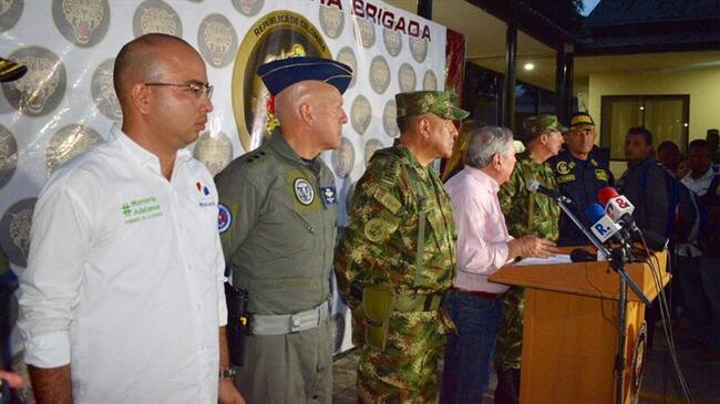 El consejo de seguridad contó con la presencia de la gobernadora de Córdoba, Sandra Devia y los alcaldes de los diferentes municipios de esta sección del país. Foto: Cortesía.