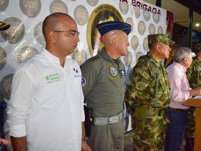 El consejo de seguridad contó con la presencia de la gobernadora de Córdoba, Sandra Devia y los alcaldes de los diferentes municipios de esta sección del país. Foto: Cortesía.