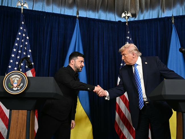 Trump tras reunión con Zelenski: “Nos estamos acercando” a un acuerdo sobre Ucrania. Foto: AFP.