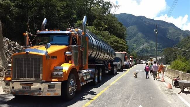 Otra vez en problemas la vía alterna al Llano. Foto: Cortesía