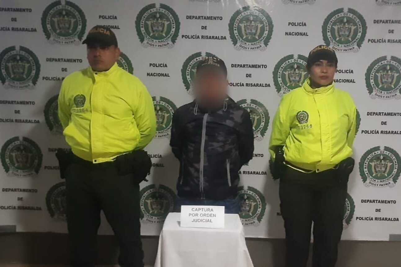 Captura del presunto responsable / Foto: Policía de Risaralda