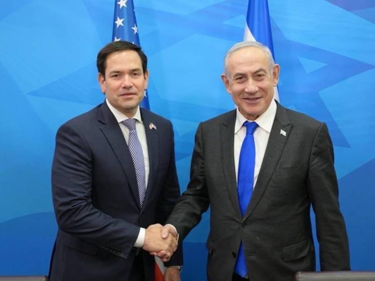Senador Marco Rubio se reunió con Benjamín Netanyahu, primer ministro de Israel