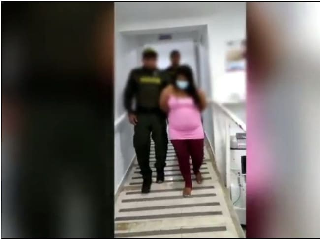 La mujer será presentada ante un Juez de Control de Garantías por el delito de secuestro simple. Crédito: Cortesía.