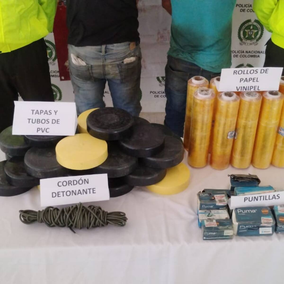 Ejército Nacional incautó explosivos a dos integrantes de la Estructura 10