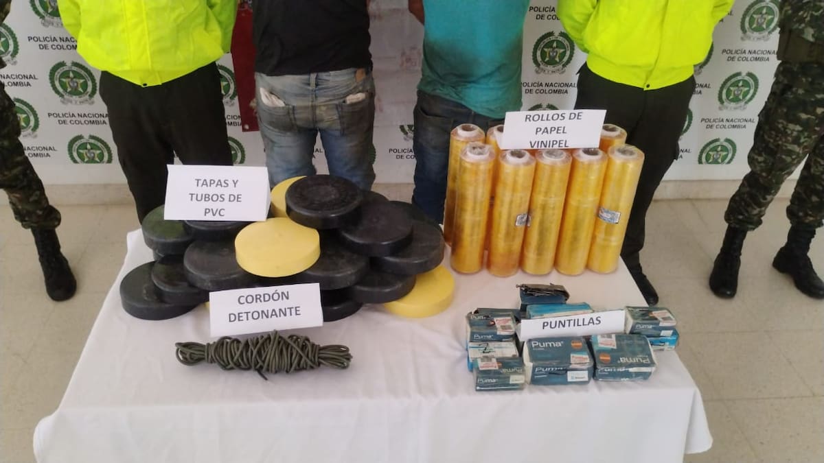 Ejército Nacional incautó explosivos a dos integrantes de la Estructura 10