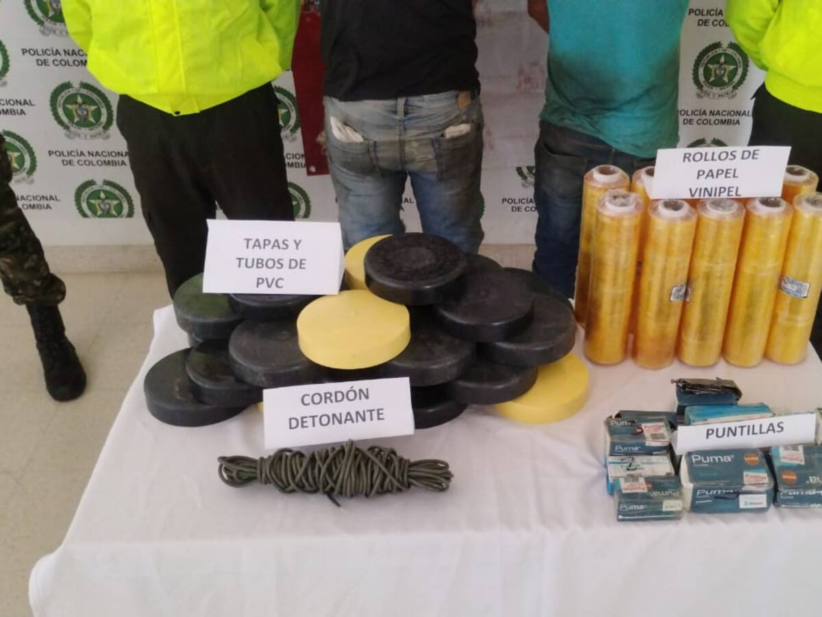 Ejército Nacional incautó explosivos a dos integrantes de la Estructura 10
