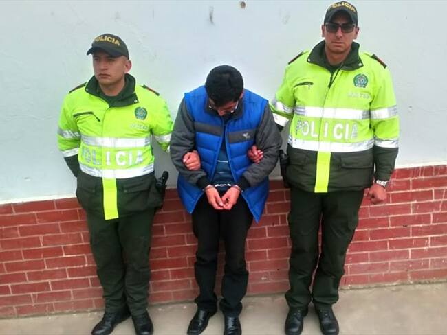 Capturan en Tunja supuesto sacerdote que era solicitado en Vichada por abuso de menores. Foto: Policía Metropolitana de Tunja