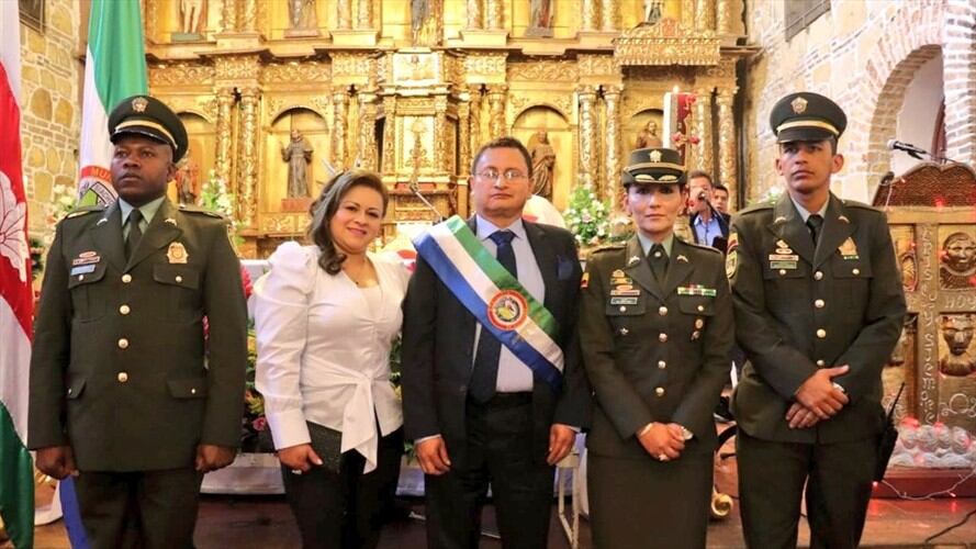 El mandatario también sufre secuelas pulmonares por cuenta del coronavirus que ya superó.. Foto: Alcaldía de Siachoque