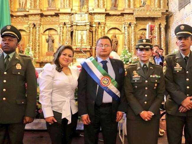 El mandatario también sufre secuelas pulmonares por cuenta del coronavirus que ya superó.. Foto: Alcaldía de Siachoque