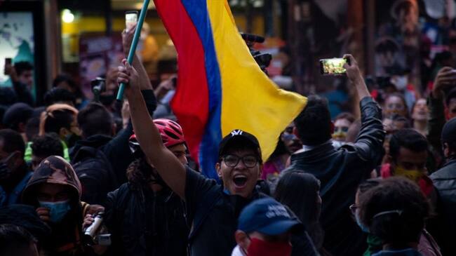 Los estudiantes marcharán en contra del proyecto de reforma tributaria anunciando por el Gobierno Nacional. Foto: Getty Images / VANESSA JIMÉNEZ