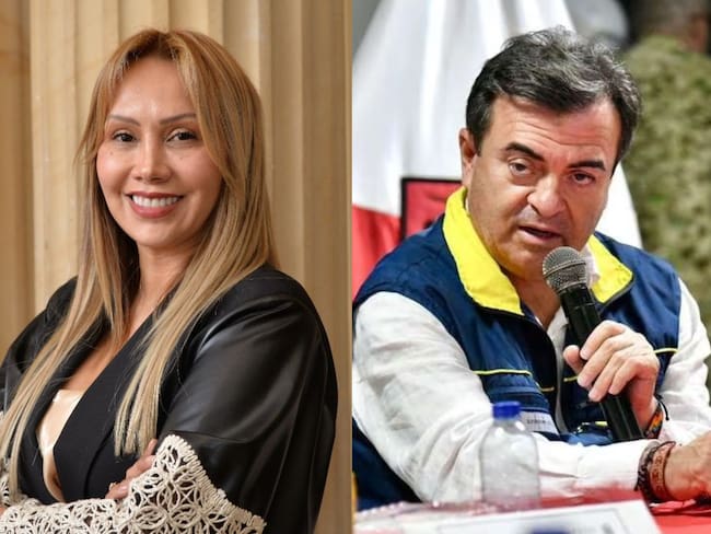 Sandra Ortiz y Olmedo López. Foto: Colprensa / Cortesía UNGRD