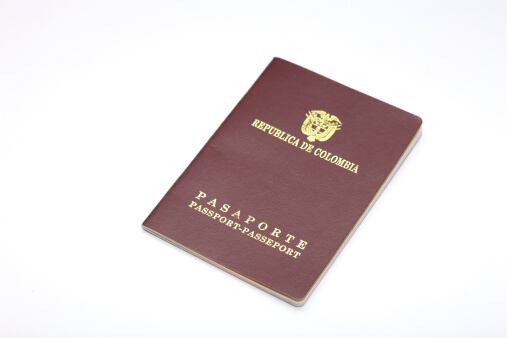 Imagen de referencia pasaporte colombiano. Foto: Getty