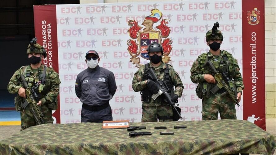 Captura de alias 'Robledo'. Foto: Ejército Nacional
