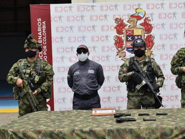 Captura de alias 'Robledo'. Foto: Ejército Nacional