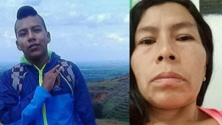 El propósito de la movilización es rechazar el reciente asesinato de Amparo Guejia y su hijo Juan Pablo Dicué en Caloto. Foto: Acín