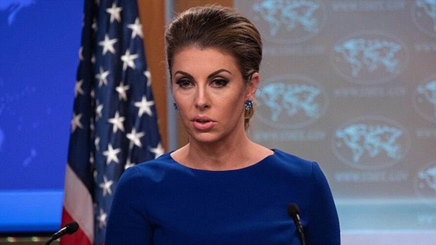 La portavoz del Departamento de Estado, Morgan Ortagus.. Foto: Getty Images