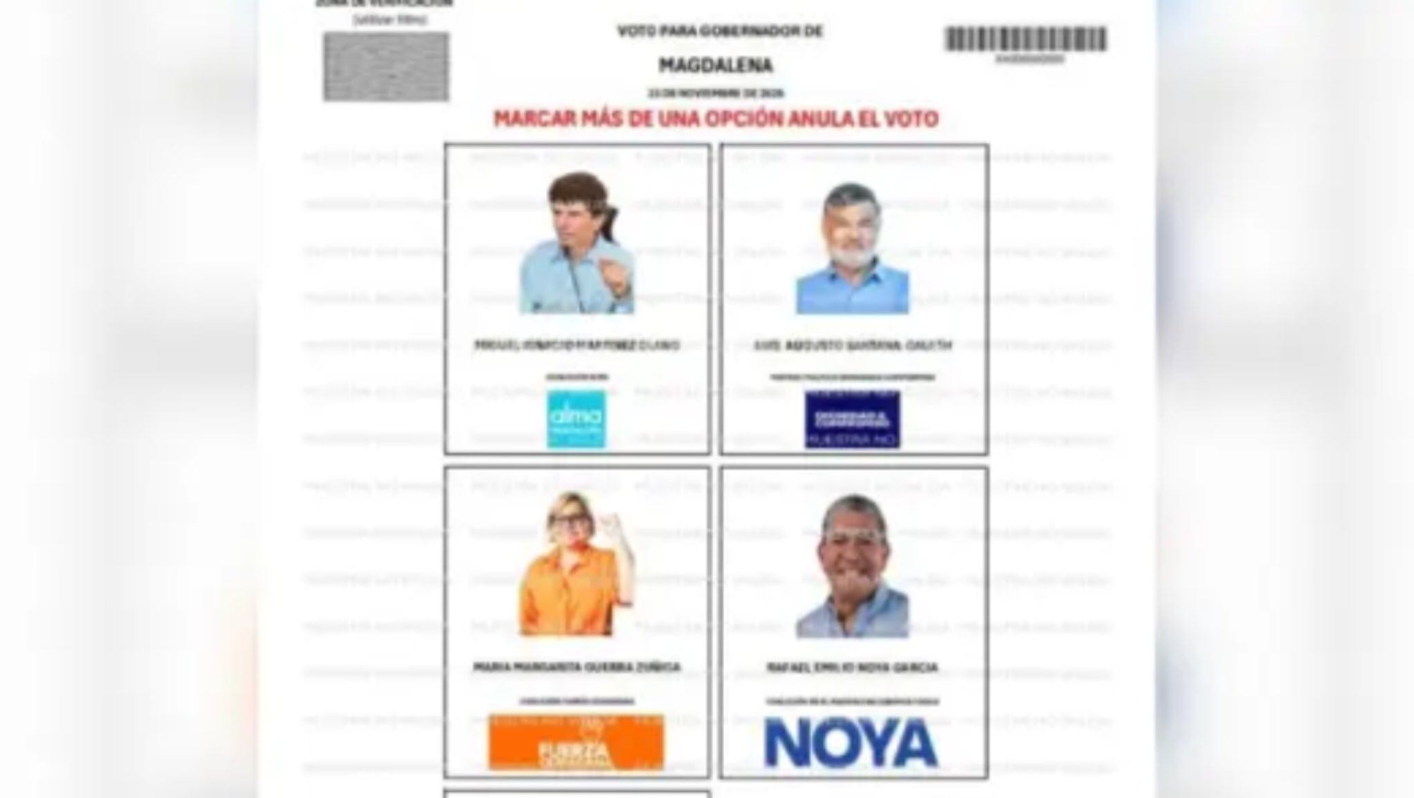 Candidatos a la Gobernación del Magdalena/ Registraduría 