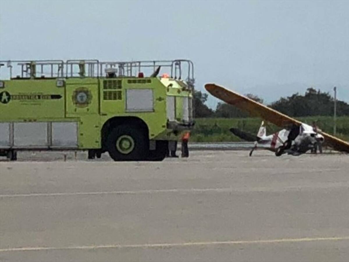 Aeronave se salió de la pista cuando aterrizaba en el aeropuerto Alfonso Bonilla Aragón