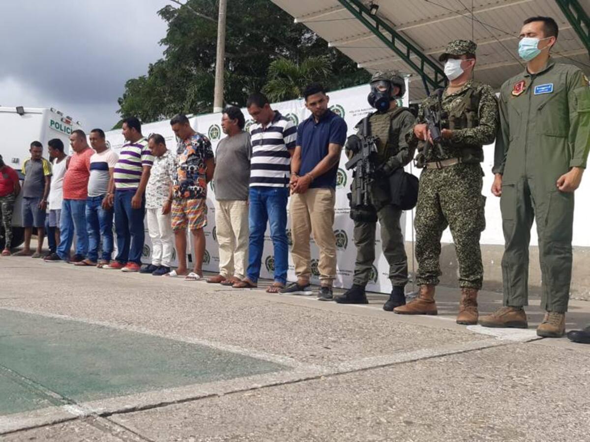Armada captura a 13 integrantes del Clan del Golfo en Sucre