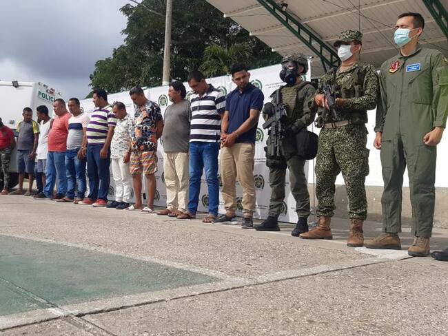 Armada captura a 13 integrantes del Clan del Golfo en Sucre