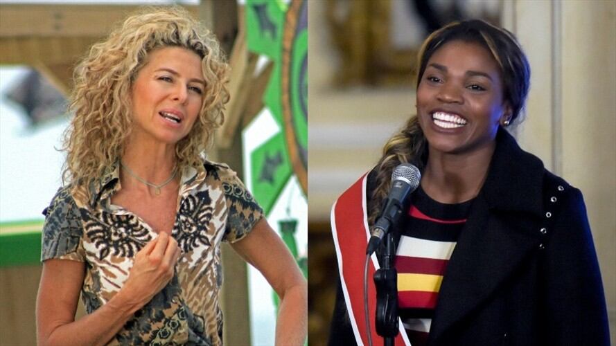 Margarita Rosa de Francisco está "entusada" por Caterine Ibargüen . Fotos: Colprensa/Getty Images