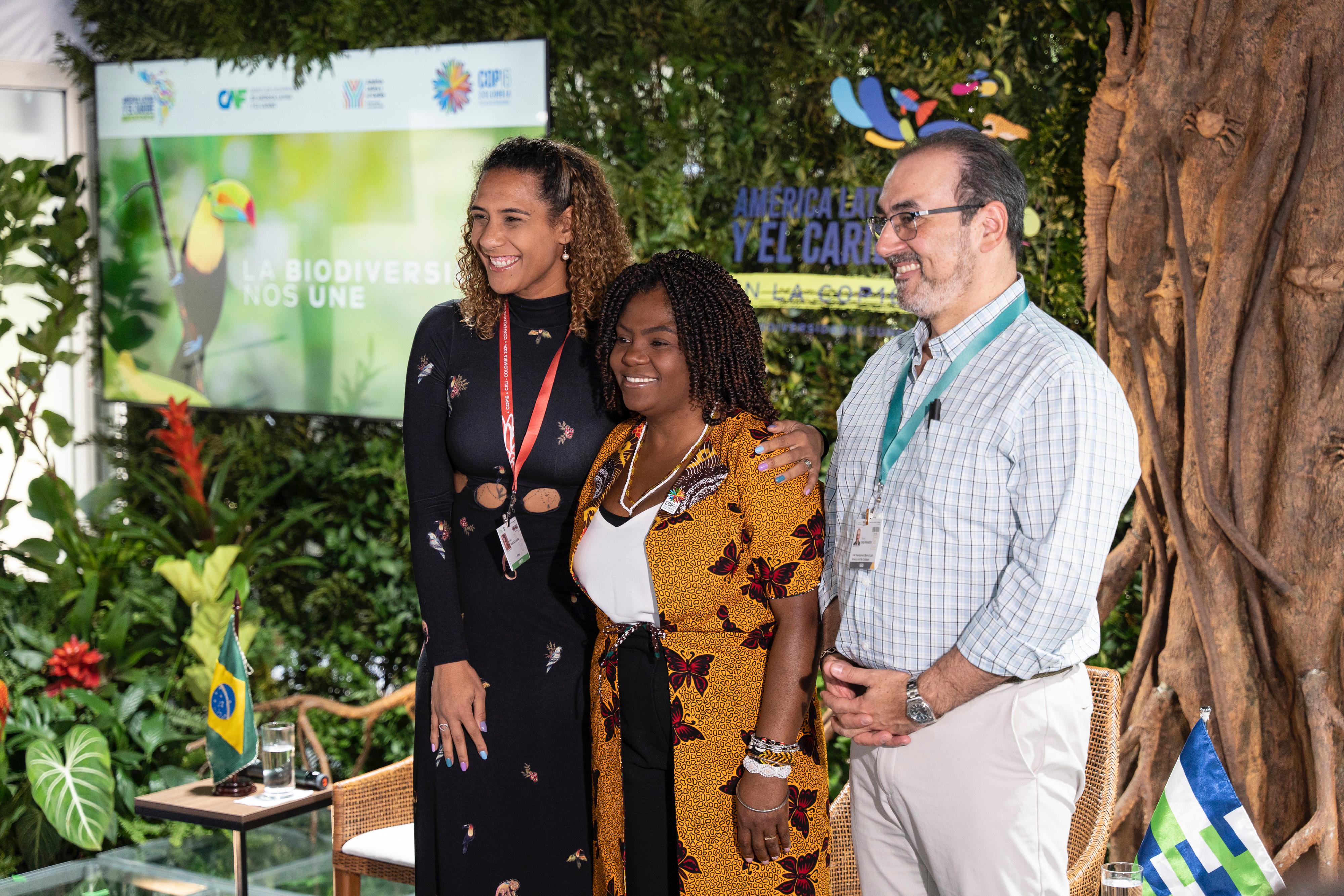 Francia Márquez, en medio del desarrollo de la COP16.