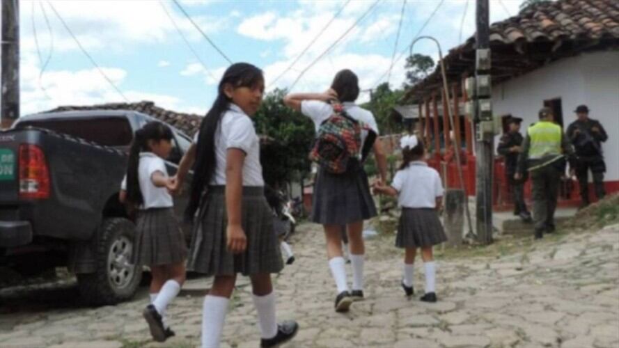 Regreso a clases . Foto: Gobernación de Caldas