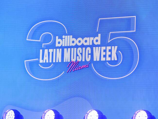 Atmósfera en la celebración del 35 aniversario de la Semana Billboard de la Música Latina, en el Fillmore Miami Beach, el 18 de octubre de 2024 en Miami Beach, Florida. Billboard vía Getty Images