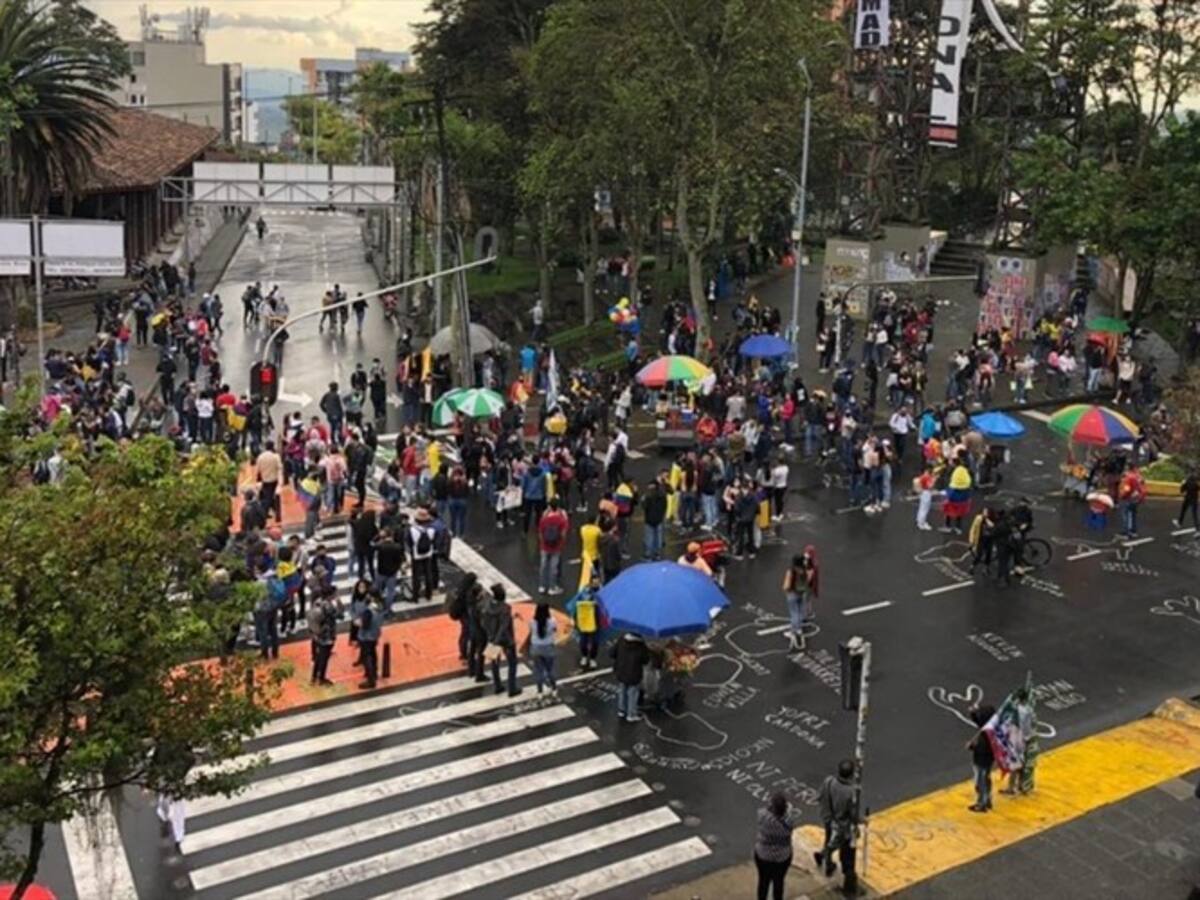 Dos personas heridas y 10 más detenidas es el balance de protestas en Manizales